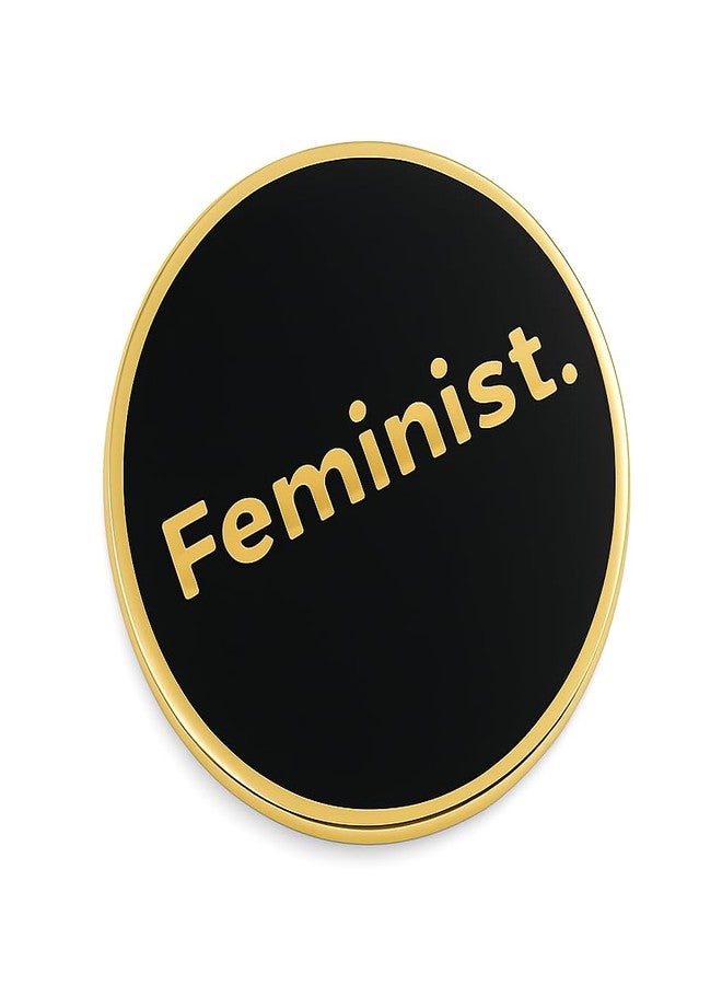 PinMaze Feminist Lapel Pin - Female Cool Inspirational Message Brooch for Shirt Hat Jacket Hoodie - Image 2